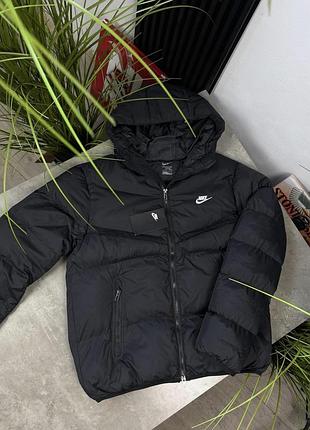 Nike storm-fit зимовий пуховик чорний xl, xxl