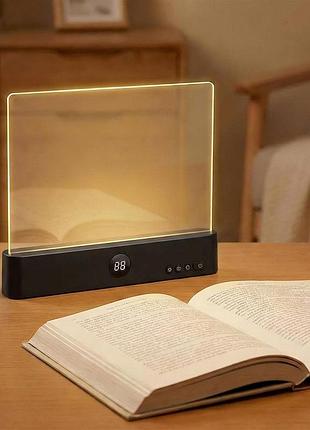 Светодиодная аккумуляторная подсветка для чтения книги 1200 mah с регулировкой режимов света и таймером на 99 мин