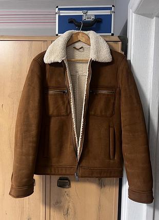 Дублянка чоловіча river island коричнева авіатор