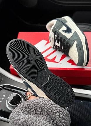 Nike dunk sb dark grey (хутро)