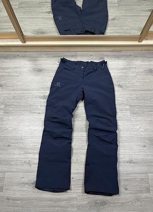 Женские горнолыжные штаны salomon edge pants оригинал размер m синие