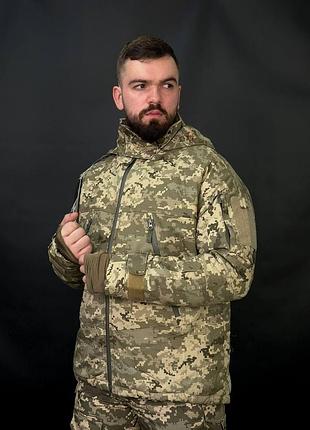 Осенне-зимняя тактическая куртка пиксель calldragon 3.0 s-3xl