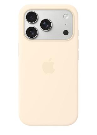 Чохол silicone case magsafe + animation full size iphone 18 pro max з кнопкою / vanilla / силіконовий чохол для айфон
