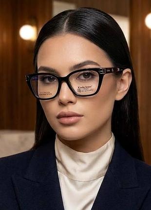 Женская оправа для очков katrin jones kj3112 c1 blue light blocker с флексами (комбинечные очки)