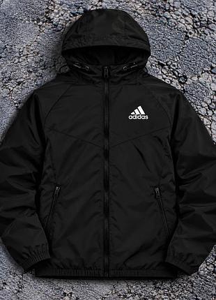 Віндраннер демісезонний adidas чорний, s та xxl