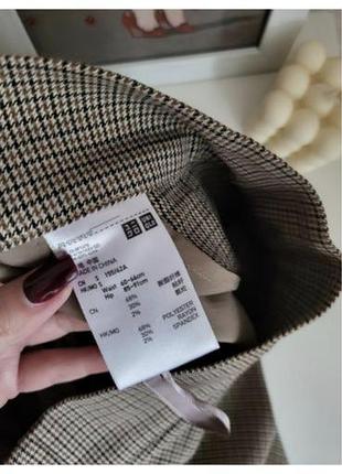 Теплая юбочка клетка uniqlo 2