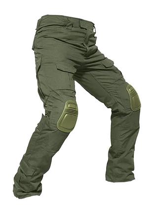 Тактичні штани esdy з наколінниками, олива, 2xl