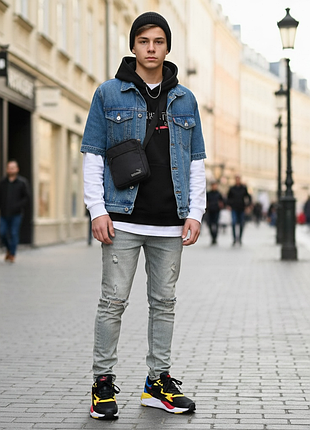 38 р. новые подростковые кроссовки унисекс в яркой расцветке puma x-ray speed jr