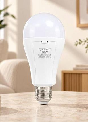 Лампочка led в патрон rainberg p920 20w ac/dc e27 белая