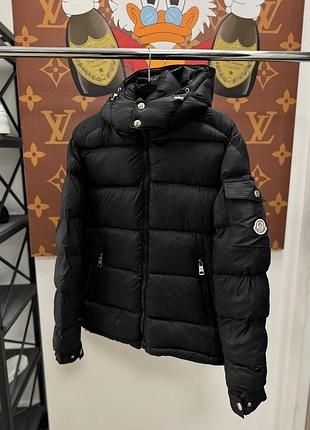Moncler куртка чорна зимова m, xxl