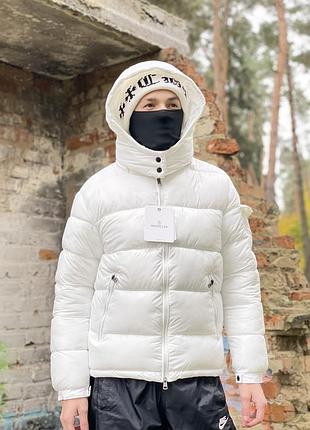 Пуховик moncler maya білий