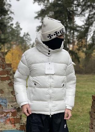 Пуховик moncler maya білий 4