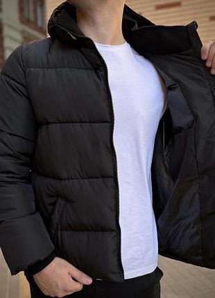 Зимова чорна куртка the north face s-xxl