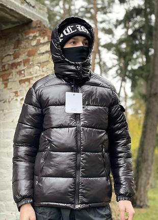 Чоловіча куртка-пуховик moncler maya чорна
