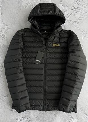 Черная куртка демисезонная napapijri (размеры s-xxl)