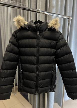Зимняя черная куртка moncler - размеры l, xl, xxl