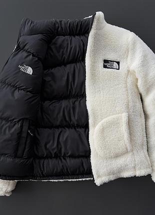 Зимняя куртка the north face двухсторонняя черно-белая s-xxl новая