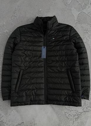 Куртка tommy hilfiger черная демисезонная s-3xl