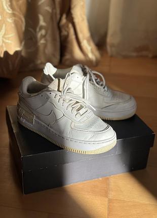 Кросівки жіночі nike air force 1 shadow білі