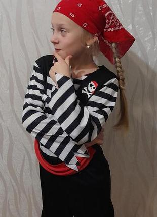 Костюм пирата, пиратки 7-8 лет