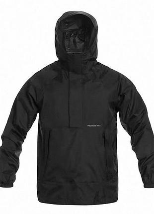 Демісезонний чорний анорак куртка helikon-tex levanter xs-xl