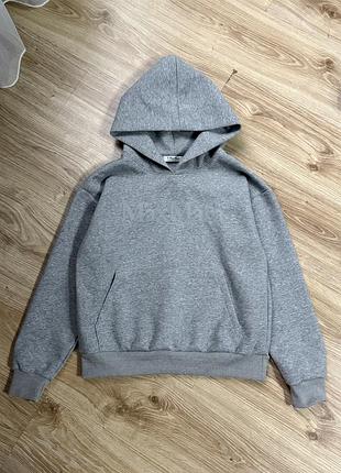 Худі жіноче max mara оверсайз сіре 2