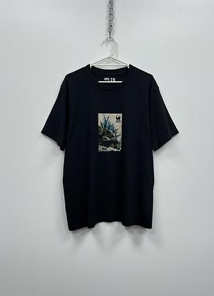 Крута футболка uniqlo ut godzilla 70th anniversary printed t-shirt black