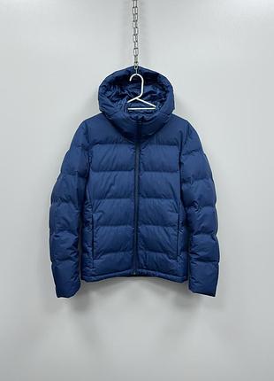 Куртка пуховик uniqlo 3d cut seamless down parka nylon jacket blue