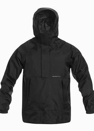 Демісезонна чорна куртка анорак helikon-tex levanter xs-xl