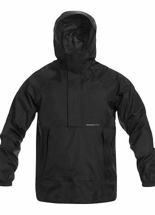 Куртка-анорак helikon-tex levanter демісезонна чорна xs-xl