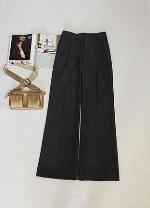Широкие шерстяные брюки zara 2
