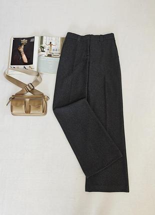 Широкие шерстяные брюки zara 5