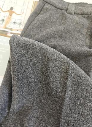 Широкие шерстяные брюки zara 7
