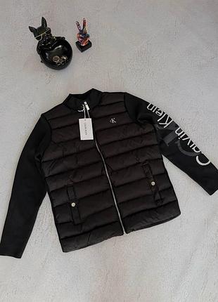 Черная мужская куртка-кардиган calvin klein в размерах s, l