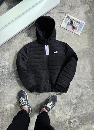 Puma демісезонна куртка чорна s, m, l, xl, xxl