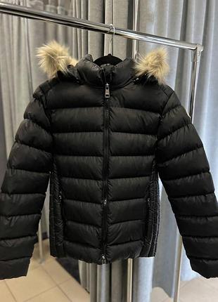 Куртка moncler зимняя черная l, xl, xxl