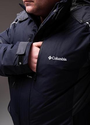 Синя з сірим зимова куртка чоловіча columbia 58-66