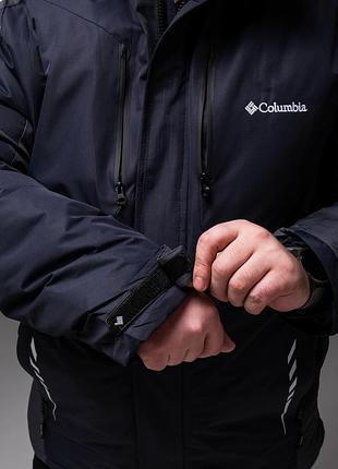 Чоловіча зимова куртка синя з сірим columbia 58-66