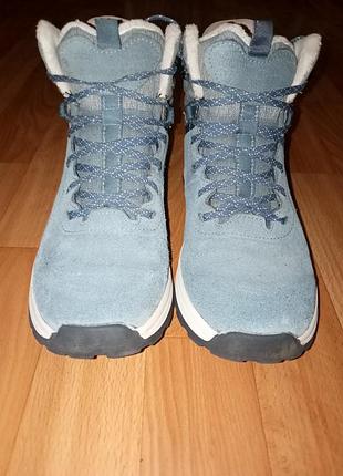 Зимние кожаные ботинки quechua sh100 warm leather decathlon размер 35-36 (стелька 22.5-23см )