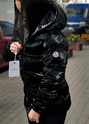 Moncler зимняя куртка черная m, xxl