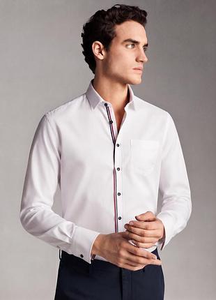 Сорочка чоловіча reserved біла slim fit