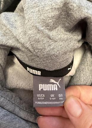 Дитяче худі puma сіре з капюшоном 3