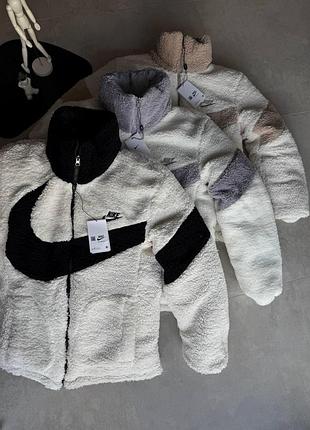 Двусторонняя куртка nike nocta в цвете cream white, xl и xxl зимняя