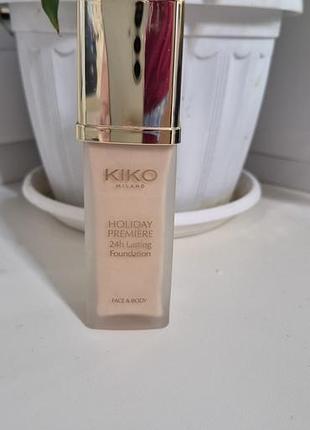 Kiko milano holiday premiere 24h lasting foundation
тональна основа