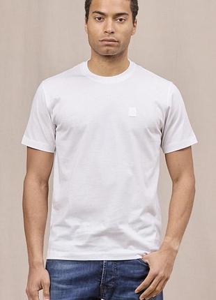 Футболка чоловіча belstaff steel t-shirt біла оригінал розмір l (m) стан нової преміум