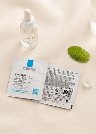 La roche-posay effaclar a.z. gel-crème - себорегулирующий гель-крем против несовершенств и следов постакне (саше), 2 мл
​
