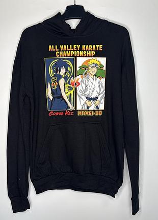 Чорне худі naruto shippuden x cobra kai ripple junction xs