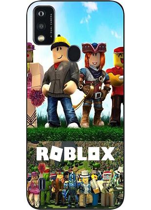 Силиконовый чехол бампер epik для zte blade a51 с картинкой roblox герои
