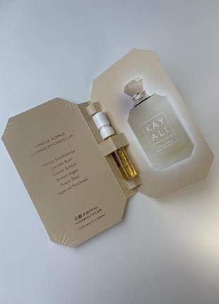 Мініатюра парфумованої води kayali vanilla royale sugared patchouli 64 eau de parfum