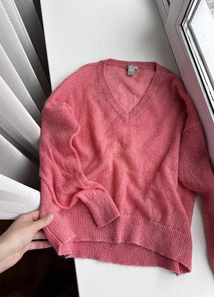 Светр з мохкру та шерсті h&m premium